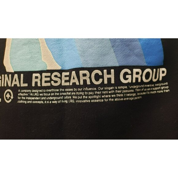 Lifted Research Group Black Giraffe Pullover Hoodie Sweatshirt LRG & Co Mens L - Picture 5 of 12